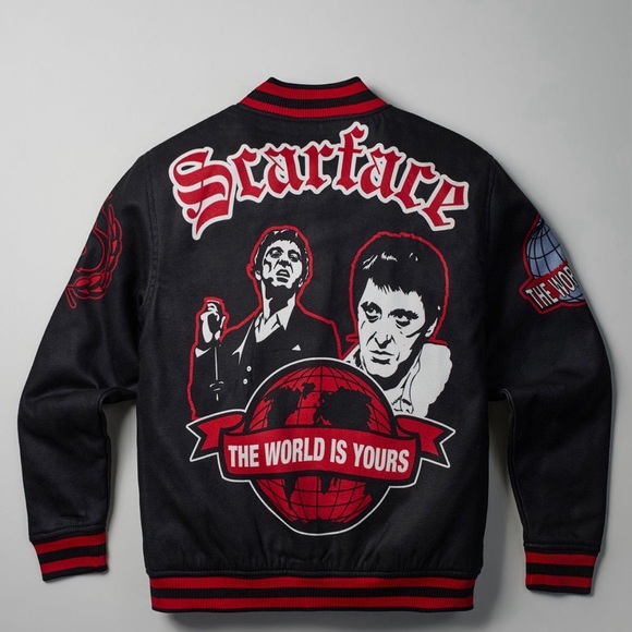 Mens Scarface Wool Varsity Jacket Sz. 2x - Picture 2 of 2